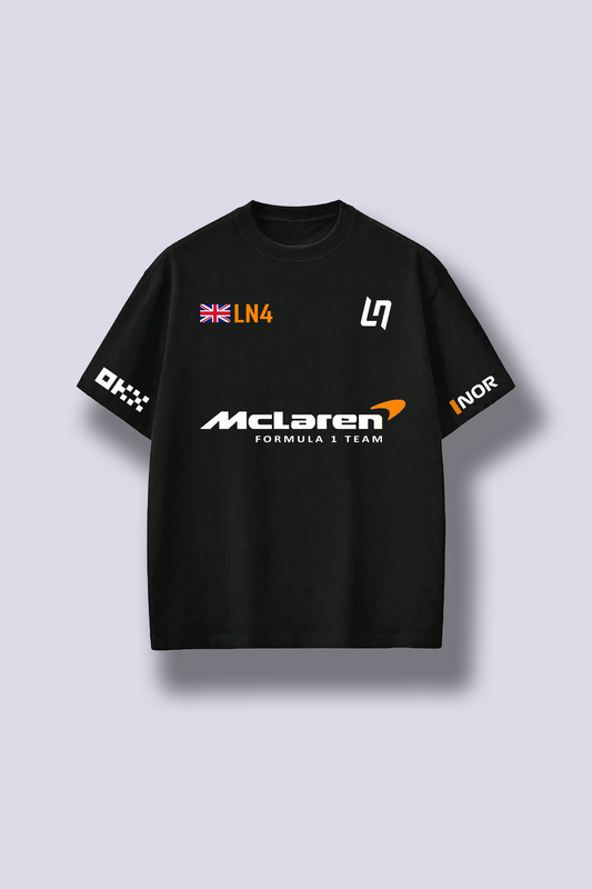 Lando Norris McLaren T-shirt – Chase the Apex – Clutch Line F1 merch