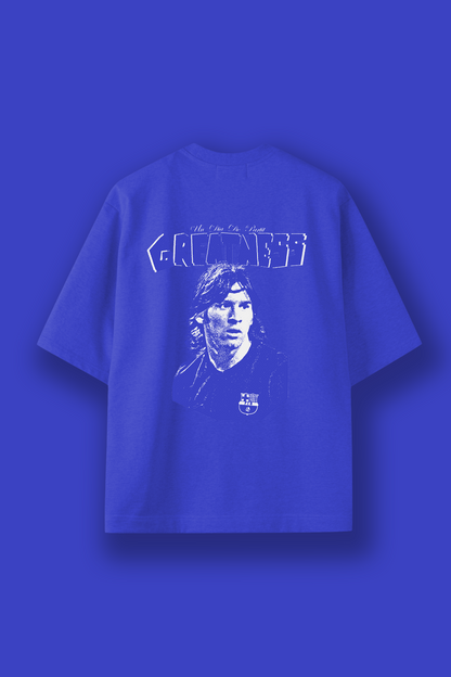 Messi “Greatness” Graphic Tee – Royal Blue