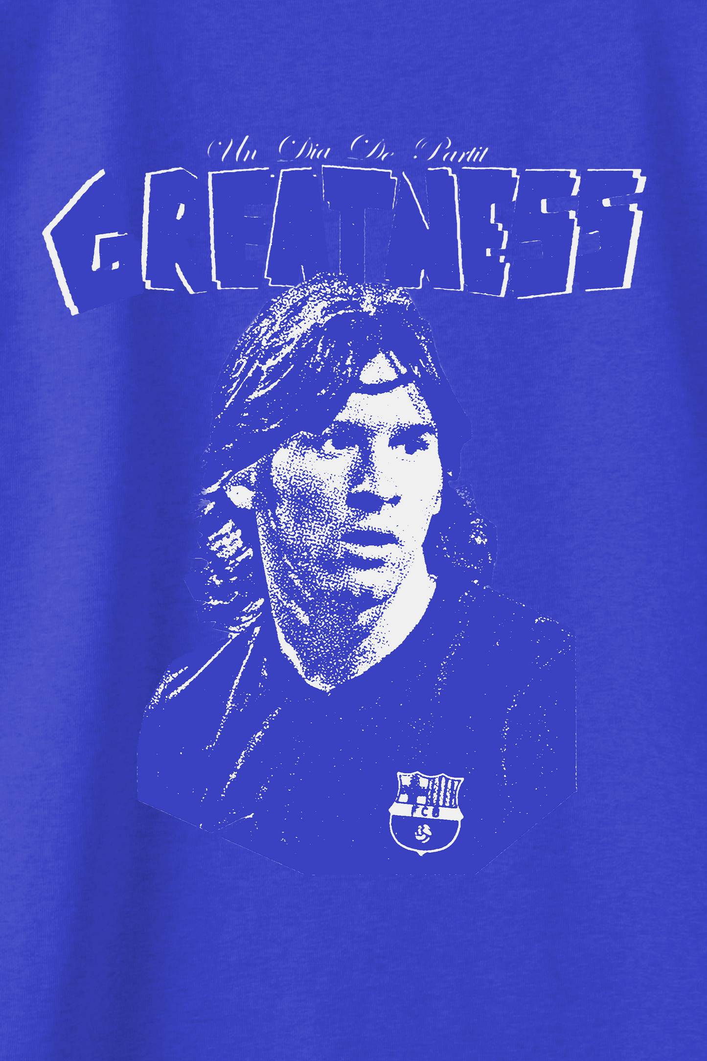Messi “Greatness” Graphic Tee – Royal Blue