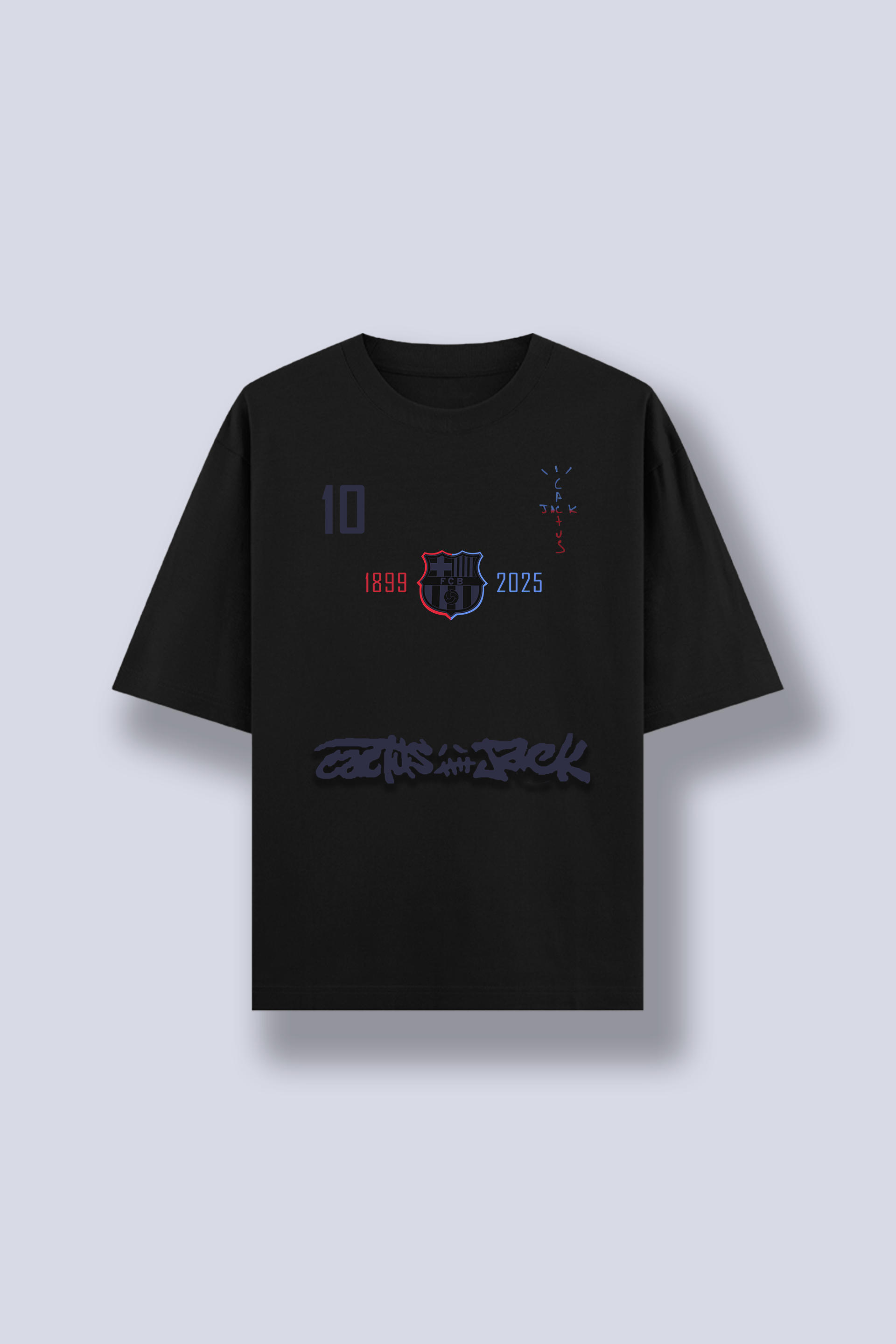 FC Barcelona x Cactus Jack fan T-shirt – Visca La Flame – Clutch Line