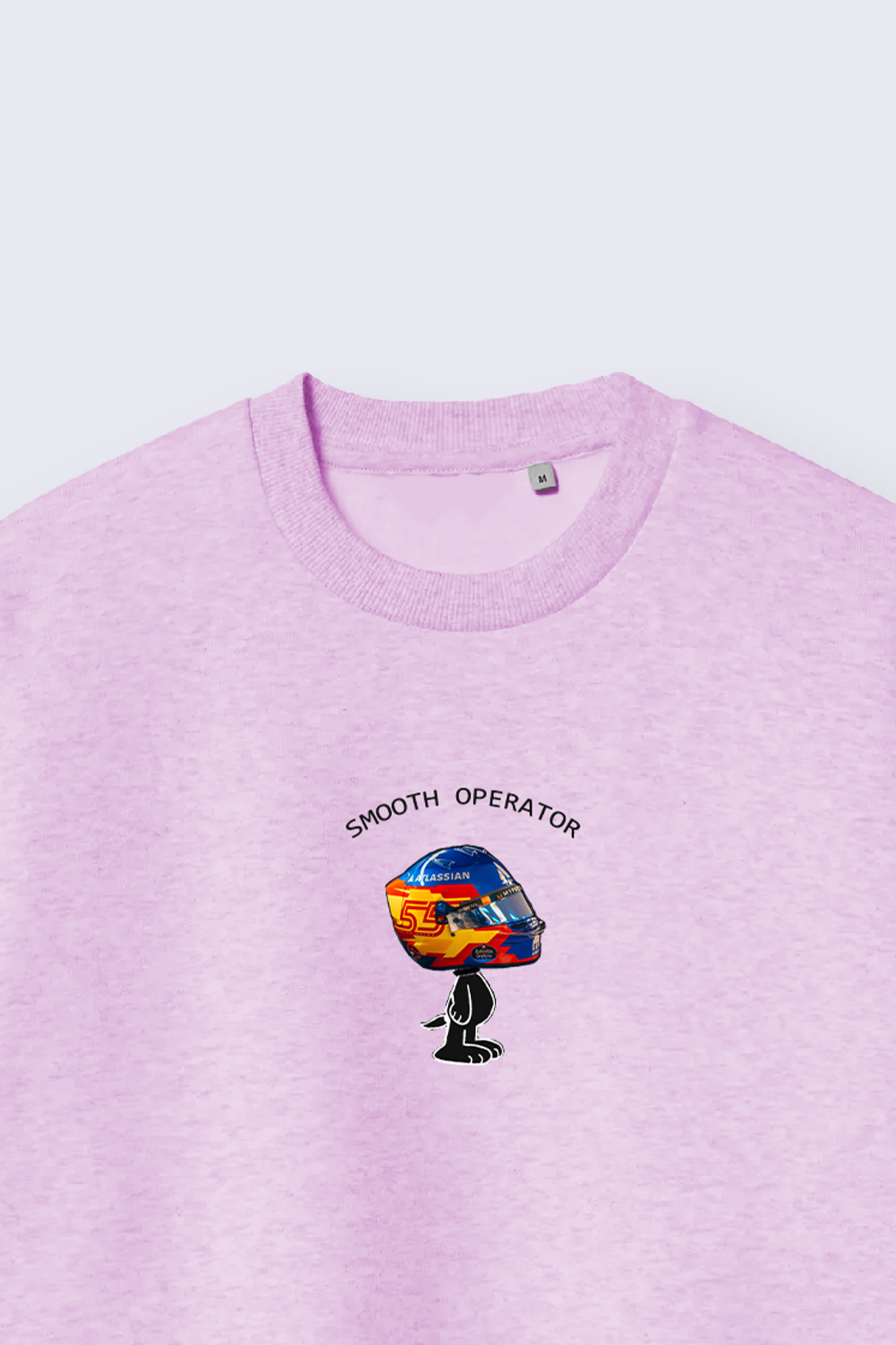 Smooth Operator Retro Racing Sweatshirt - Light Pink