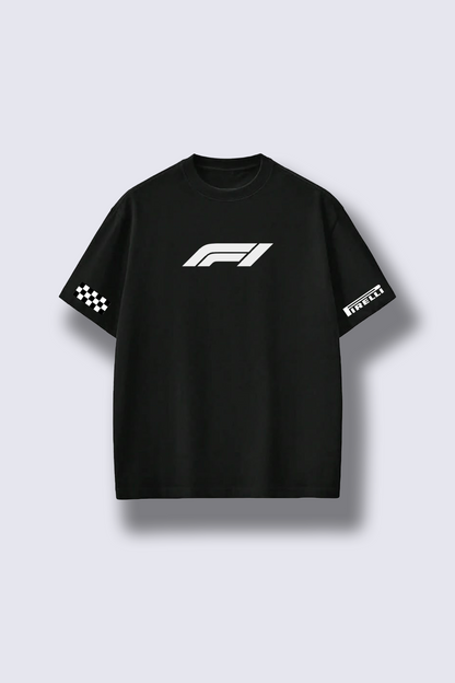 Black Formula 1 T-shirt – Built for Speed design – Clutch Line