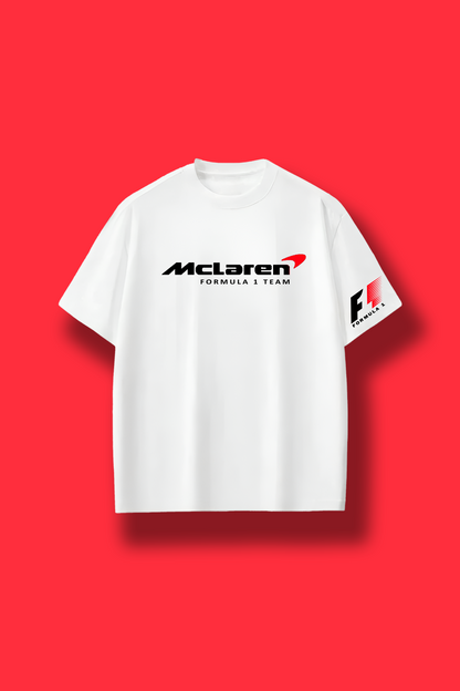 White McLaren F1 fan T-shirt – White McLean – Clutch Line merch