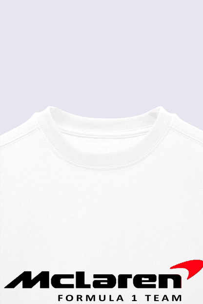 McLaren Formula 1 team T-shirt in white – minimal racing design India
