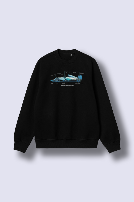 Mercedes F1 W05 Hybrid Blueprint Sweatshirt