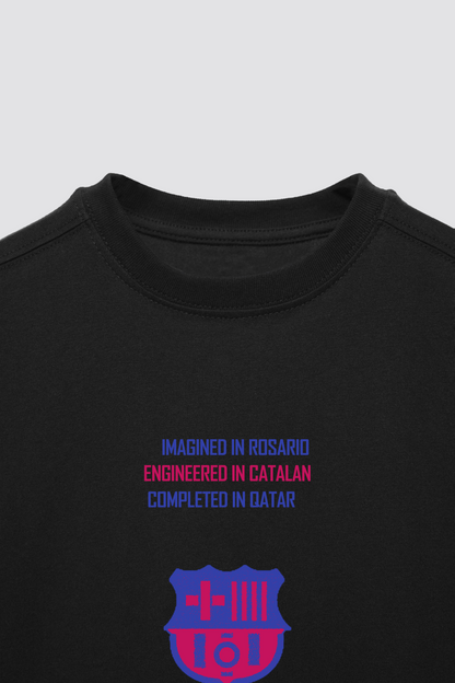 Blaugrana legacy tee with Leo Messi graphic – football merch India