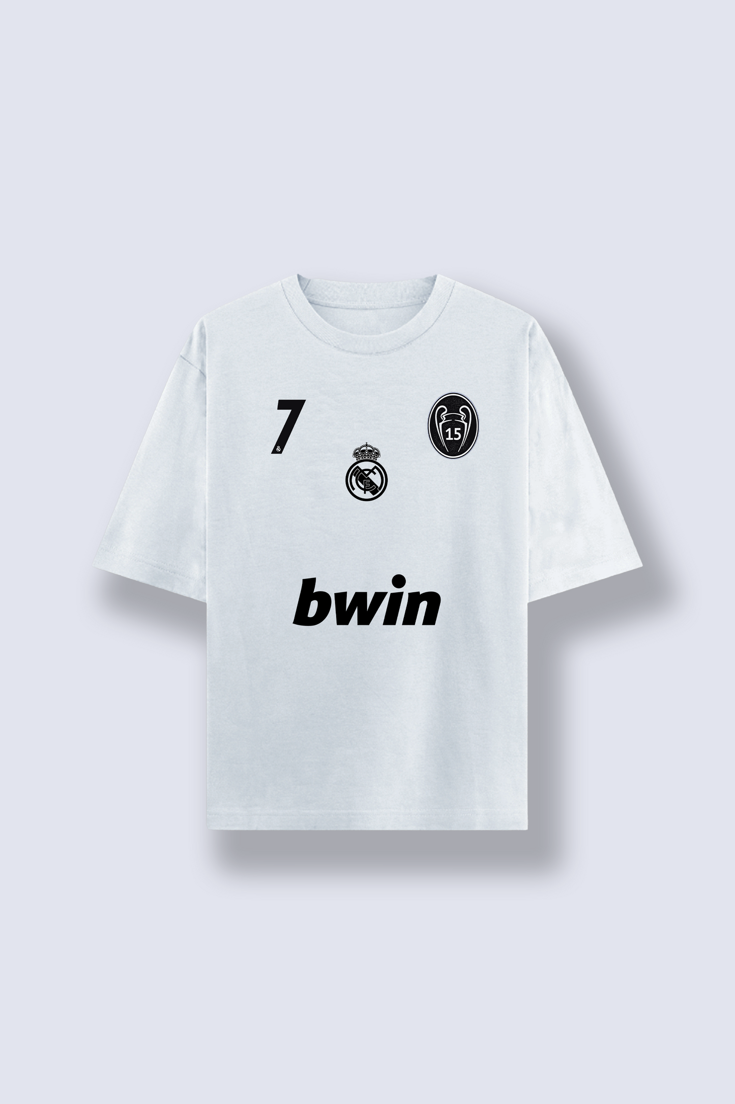 Real Madrid fan T-shirt – White Reign design – Clutch Line football merch