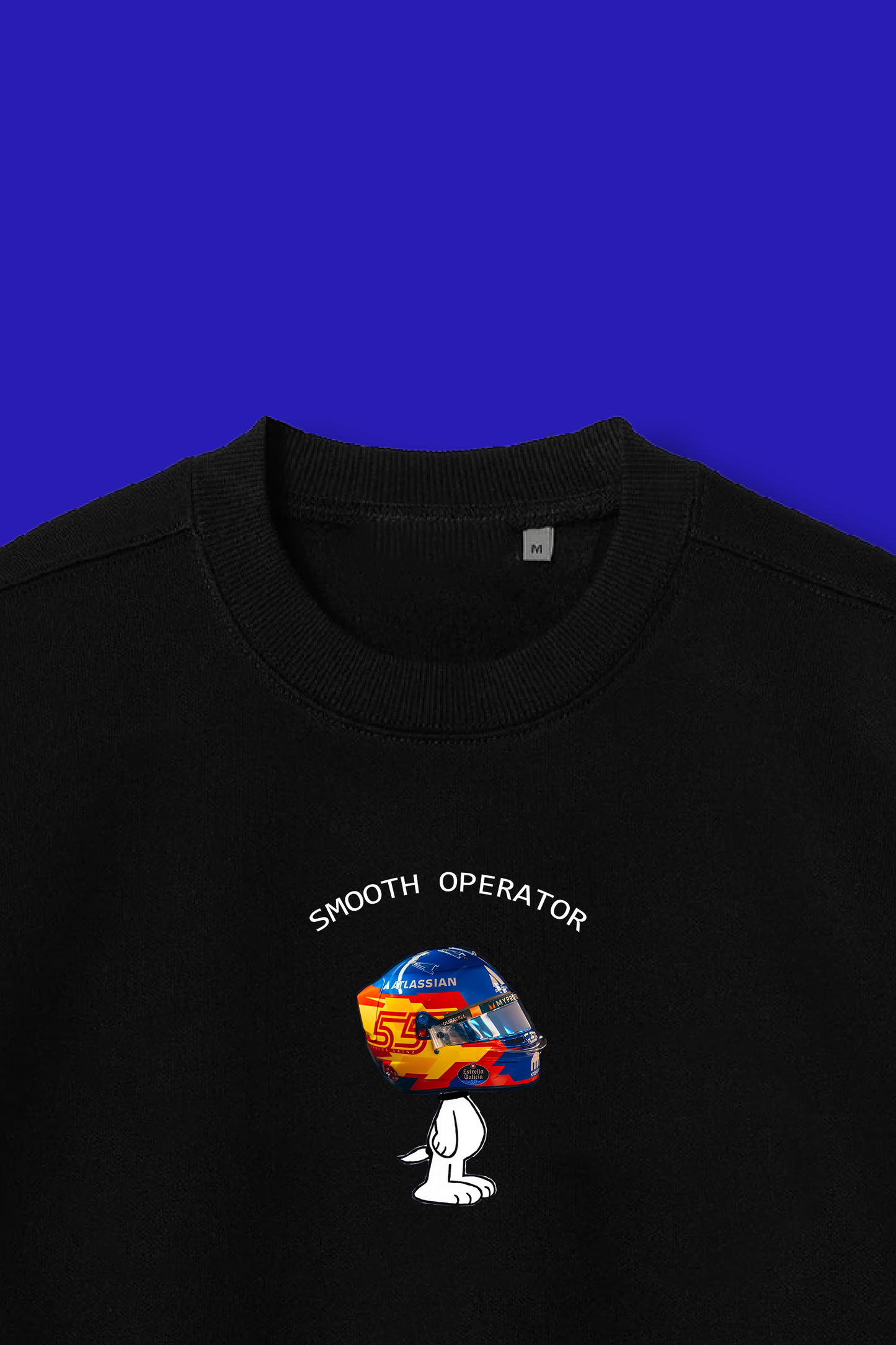 Smooth Operator Retro Racing Sweatshirt - Black