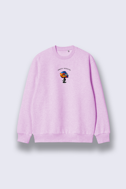 Smooth Operator Retro Racing Sweatshirt - Light Pink